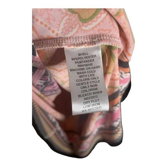 Maggy London Beige Printed Bohemian Fit and Flare with Halter Neck Size 8 - Picture 6 of 8